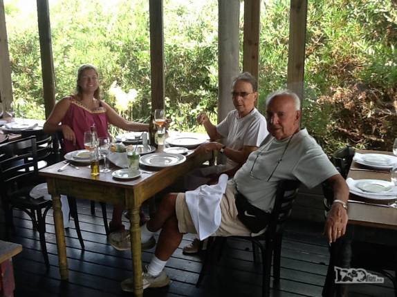 Almoço no restaurante La Huerta, em Punta del Este, no litoral do Uruguai